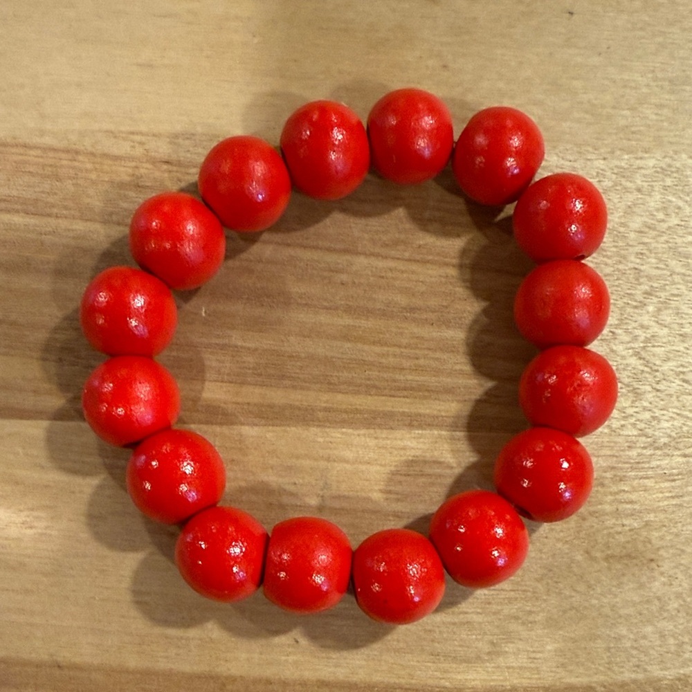 Plunder Red Beaded Bracelet